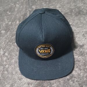 Vans Black Authentic Cap Kids Youth Skater School Everyday